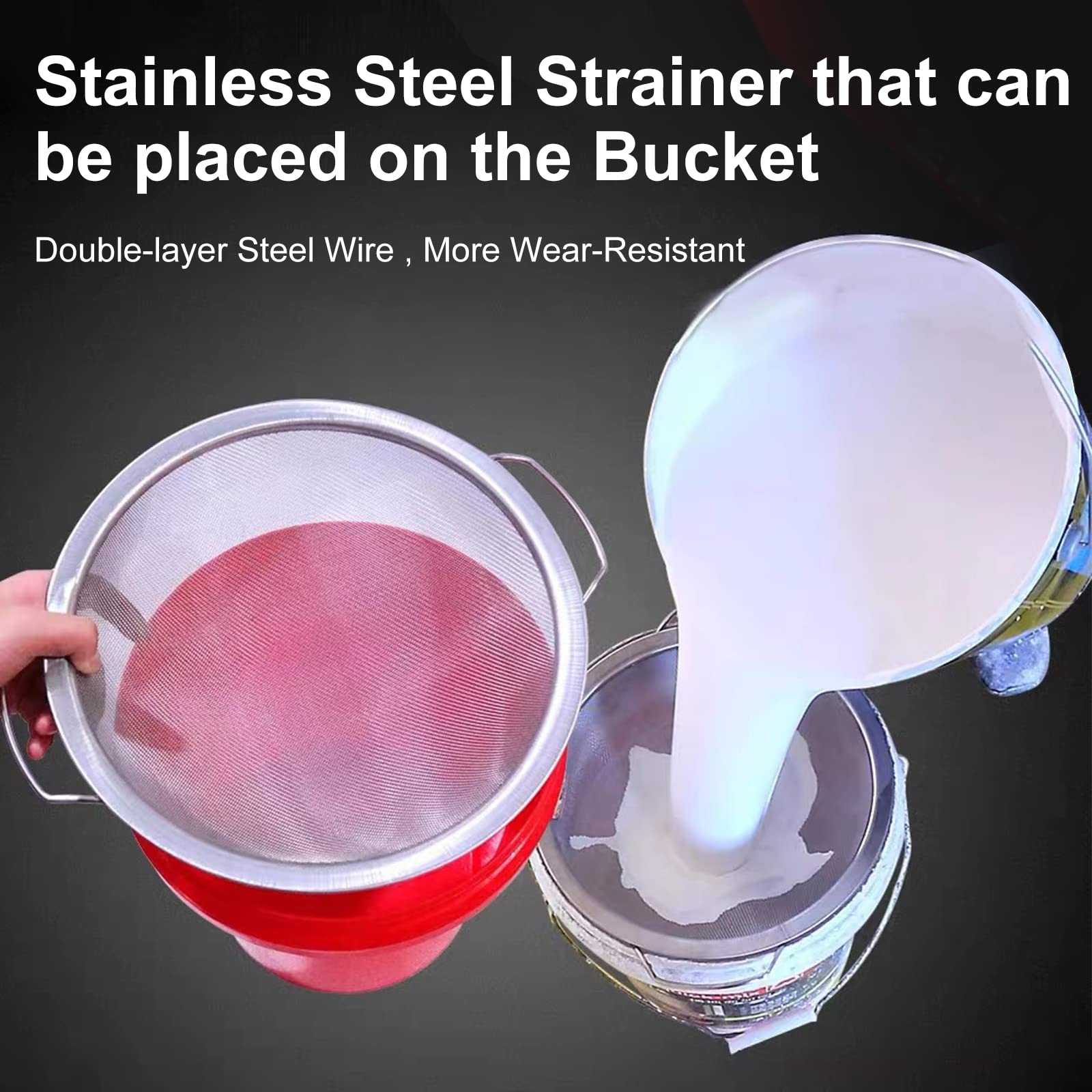 ZHUITU stainless steel filter basket provides rigid support for stable pouring.