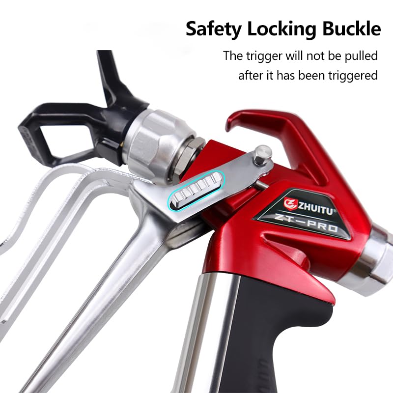 ZHUITU ZT-PRO universal tip guard protects the gun during spraying