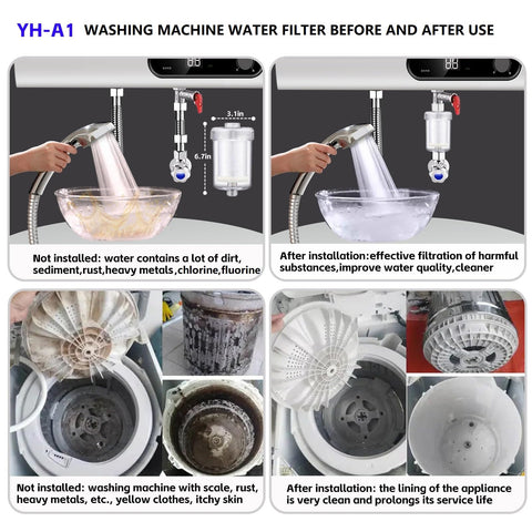 ZHYUUAX transparent wall tube for quick water clarity checks.