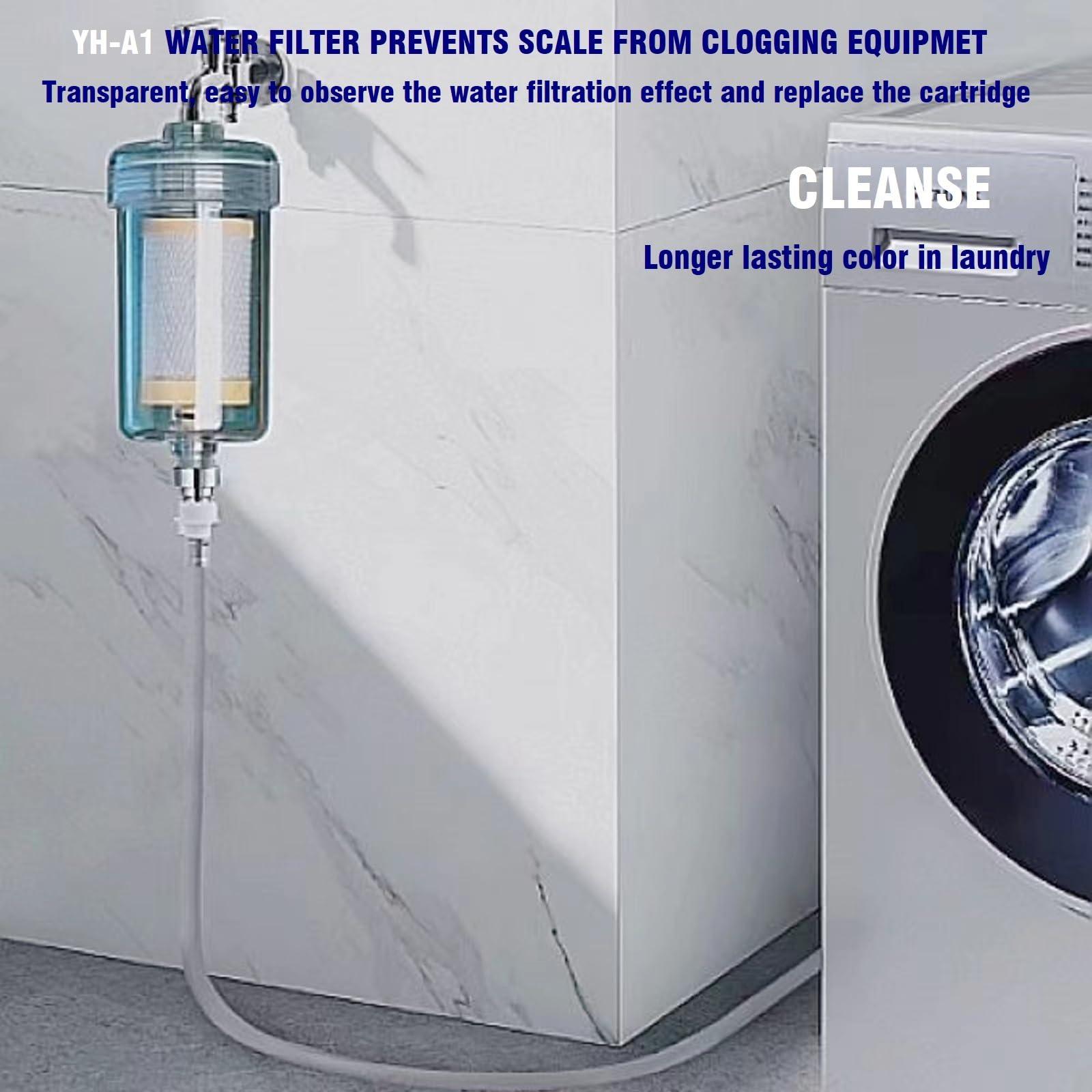 Scale-prevention design helps protect plumbing and appliances from mineral buildup.