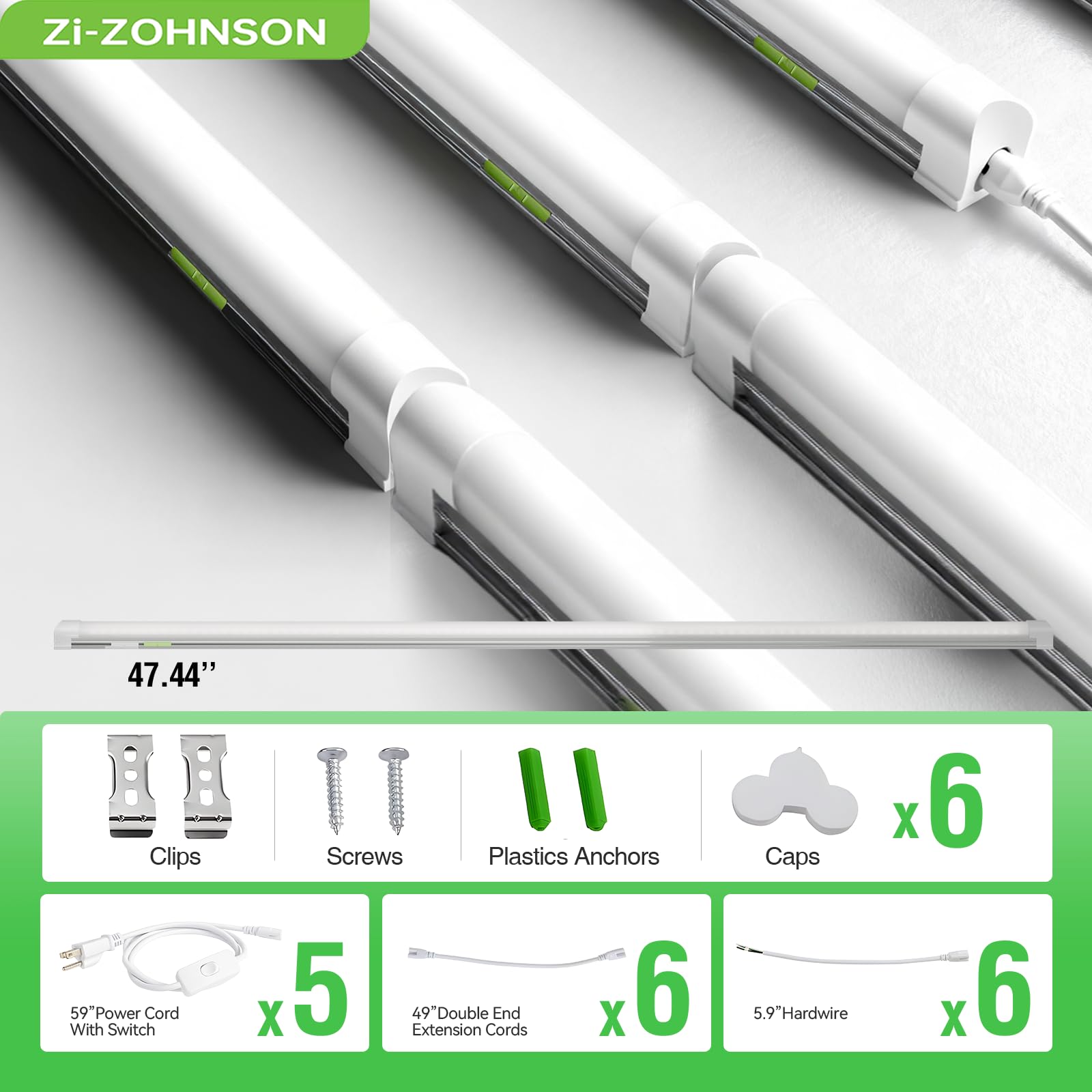 Zi-ZOHNSON triac dimming compatibility for smooth brightness control.