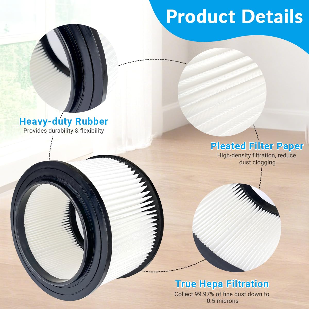 Zibopon 17810 dust separation design improves airflow.