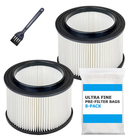 Zibopon 17810 filter cartridge for craftsman vacuums captures fine dust.