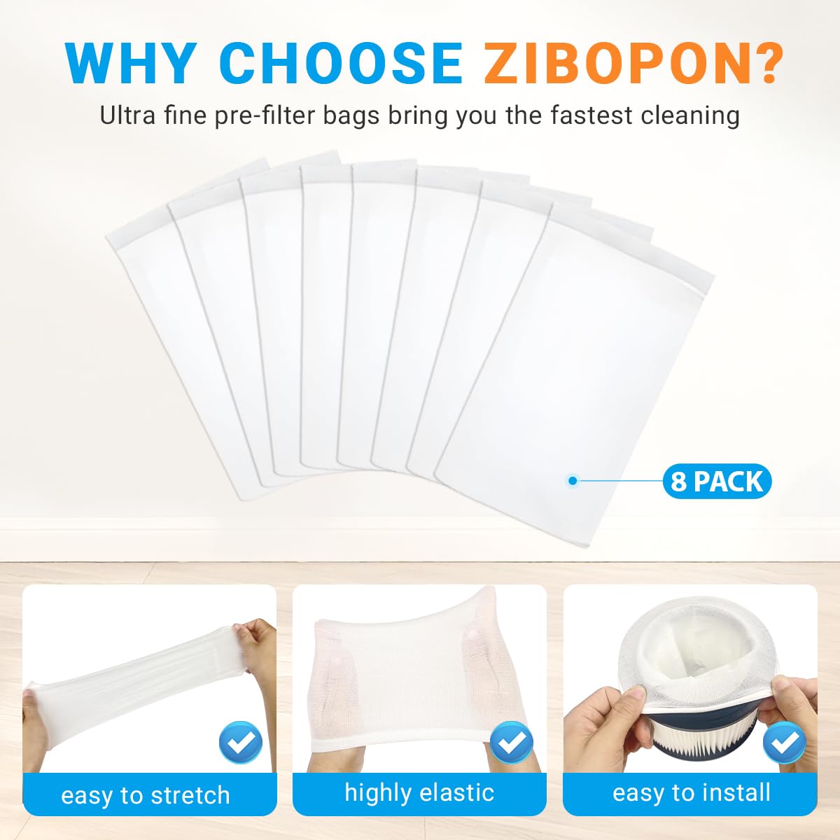 Zibopon 17810 washable filter keeps your vac clean longer.
