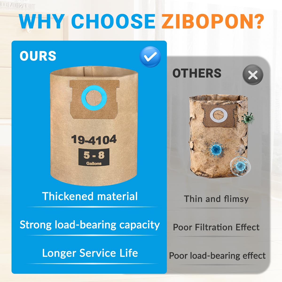 Zibopon DXVA19-4104 value package keeps you stocked for regular replacements