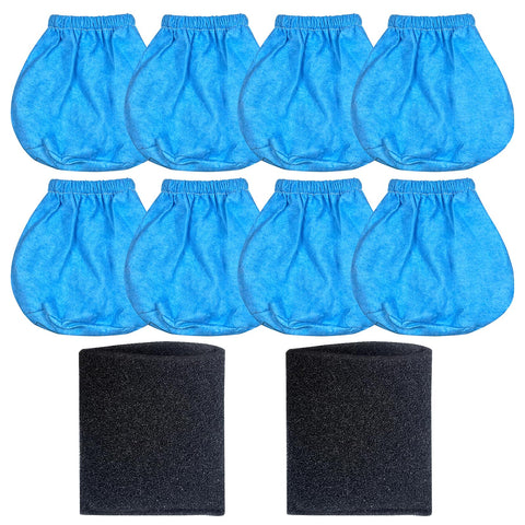 Zibopon VRC2 cloth filter 8-pack for Armor All and Vacmaster vacuums