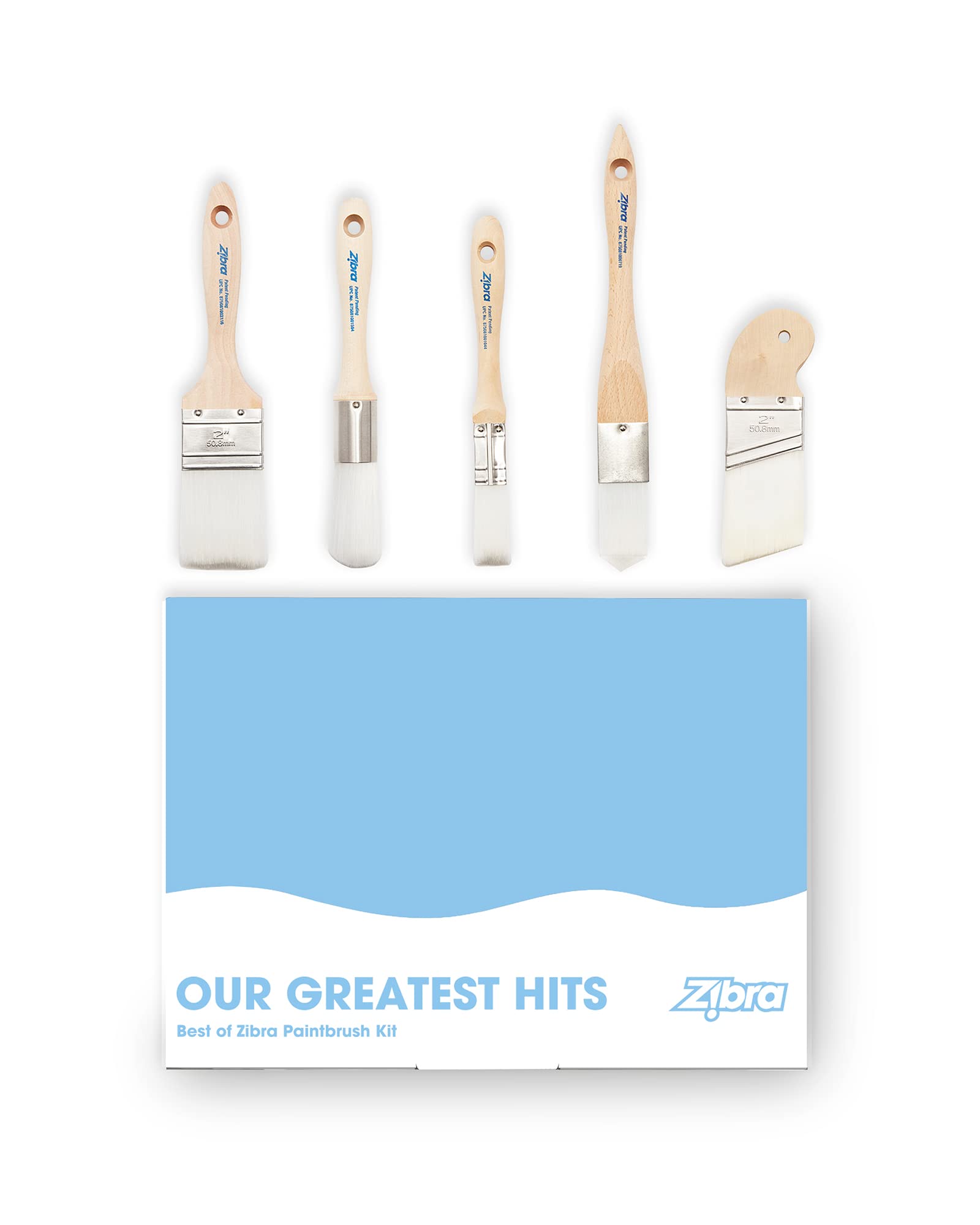 Zibra round 1-inch brush for precise edge detail and control