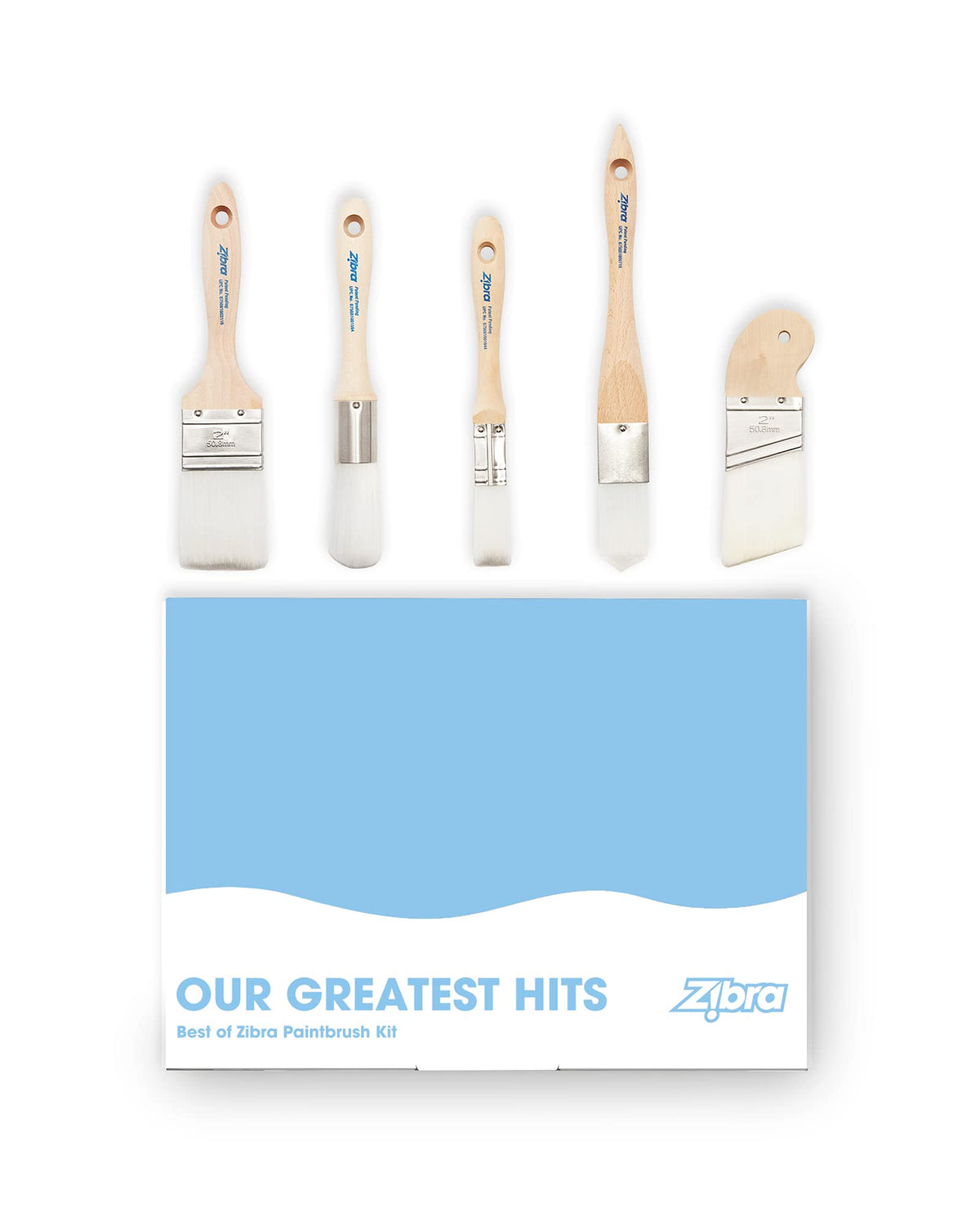 Zibra round 1-inch brush for precise edge detail and control