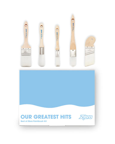 Zibra round 1-inch brush for precise edge detail and control