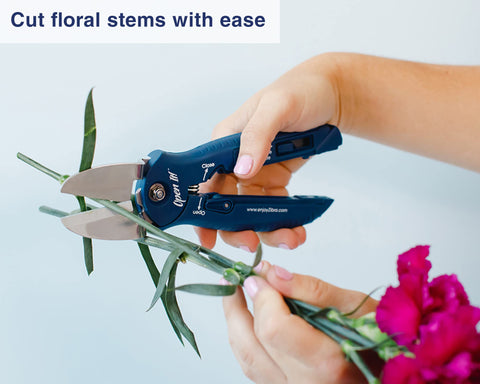 Zibra Open-It! blue comfort grip handle for safe use.