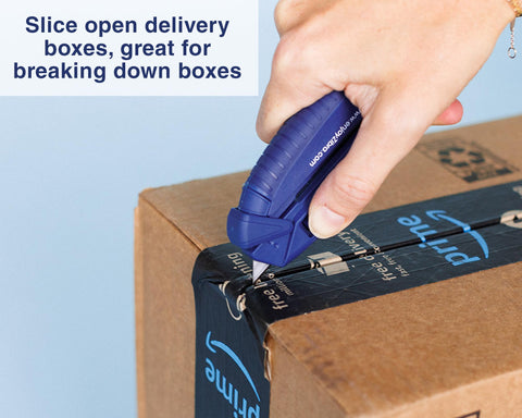 Zibra Open-It! blue screwdriver with flat and Phillips heads.