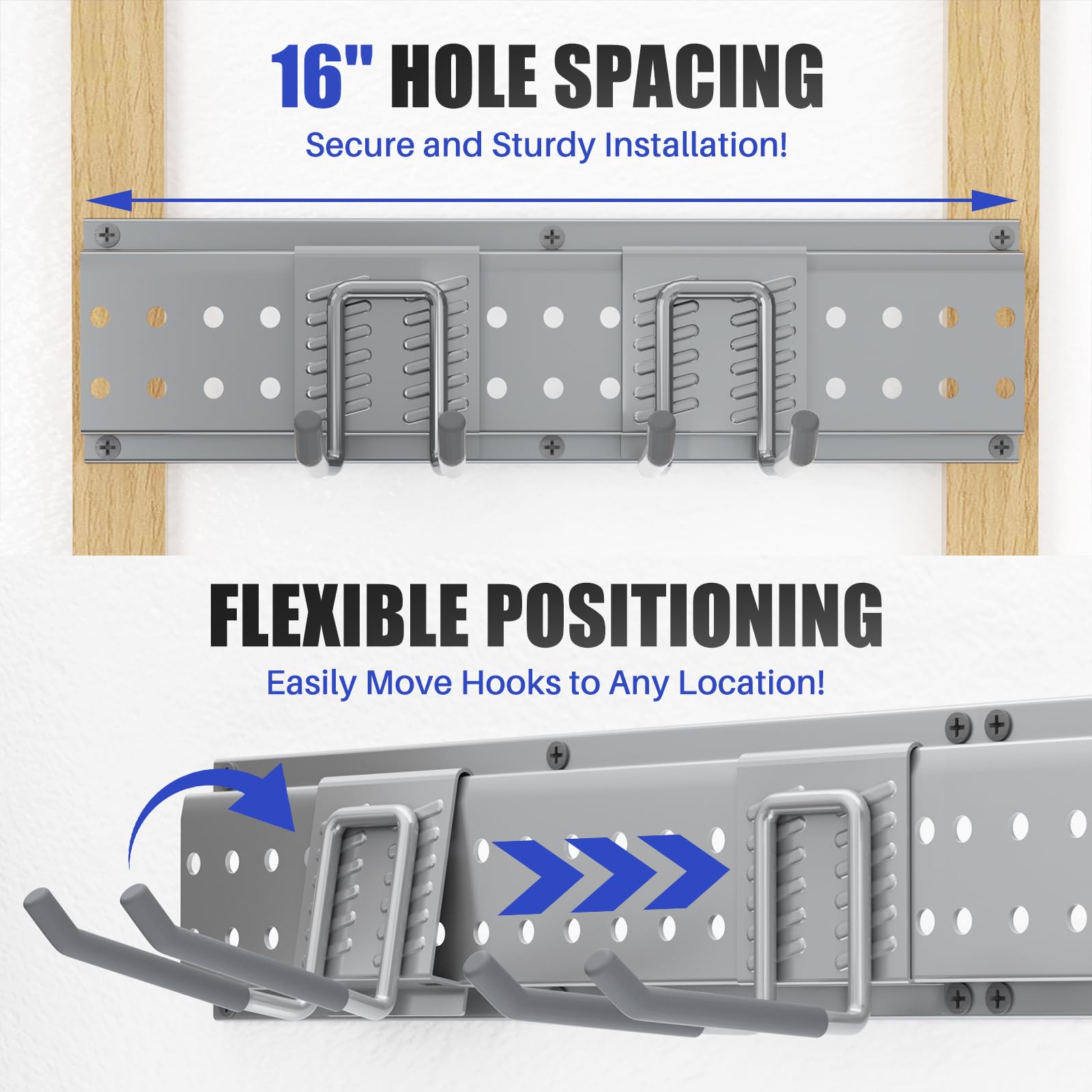 ZICANYCO holds up to 400 pounds when properly mounted on studs.