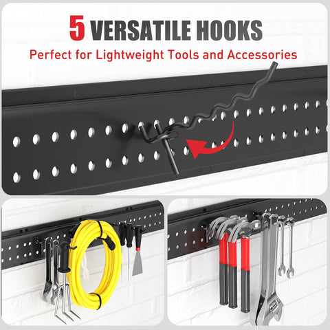 ZICANYCO PVC-wrapped hooks protect tool finishes from scratches and damage.