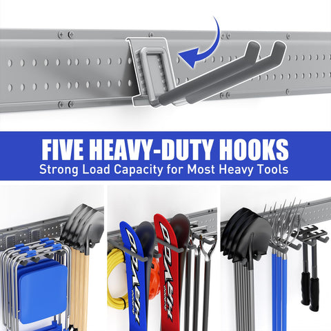 ZICANYCO PVC-wrapped hooks protect tools from scratches during mounting.