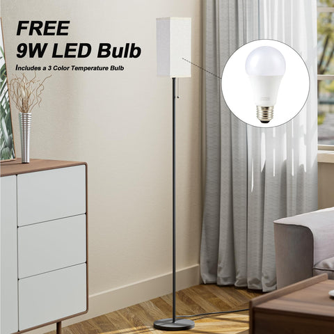 Ziisee 9W LED bulb included for energy-efficient lighting