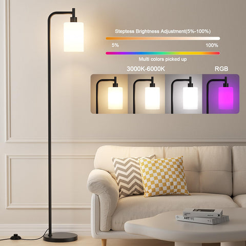 Ziisee floor lamp demonstrates stepless brightness from 10 to 100 percent