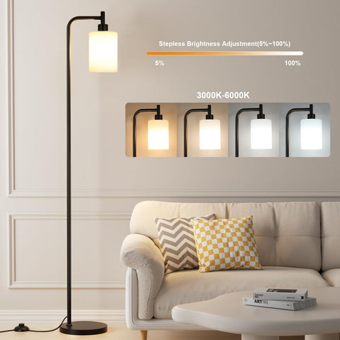 Ziisee floor lamp with a foot switch for easy on/off in any room