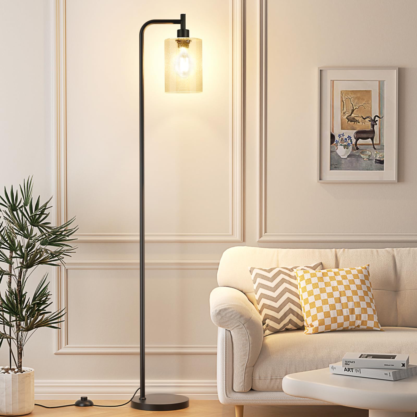 Ziisee floor lamp heavy base stability ensures safe use in living rooms and nurseries