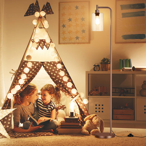 Ziisee floor lamp heavy base ensures stability around kids and pets.