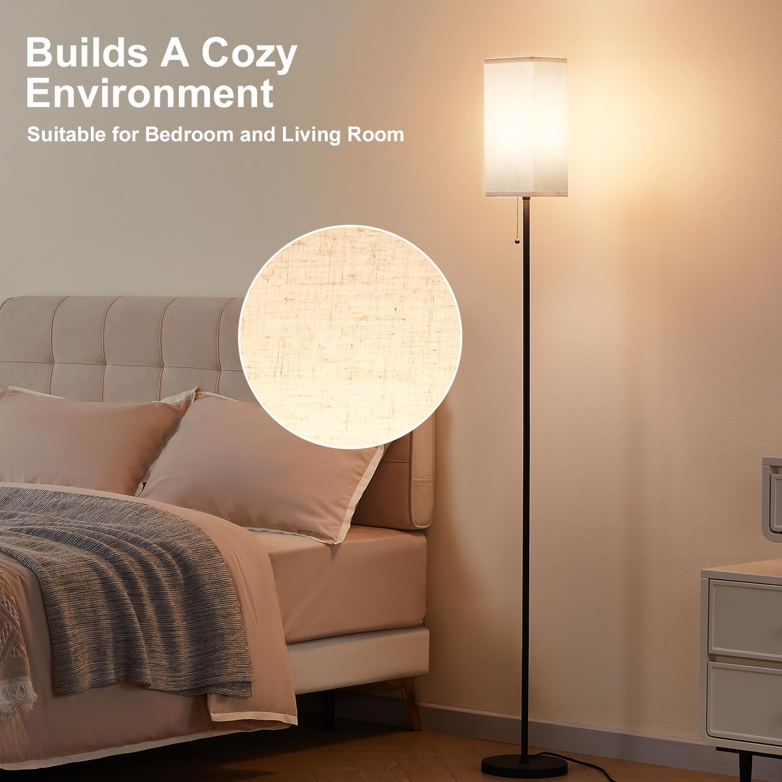 Ziisee floor lamp brightens a home office corner