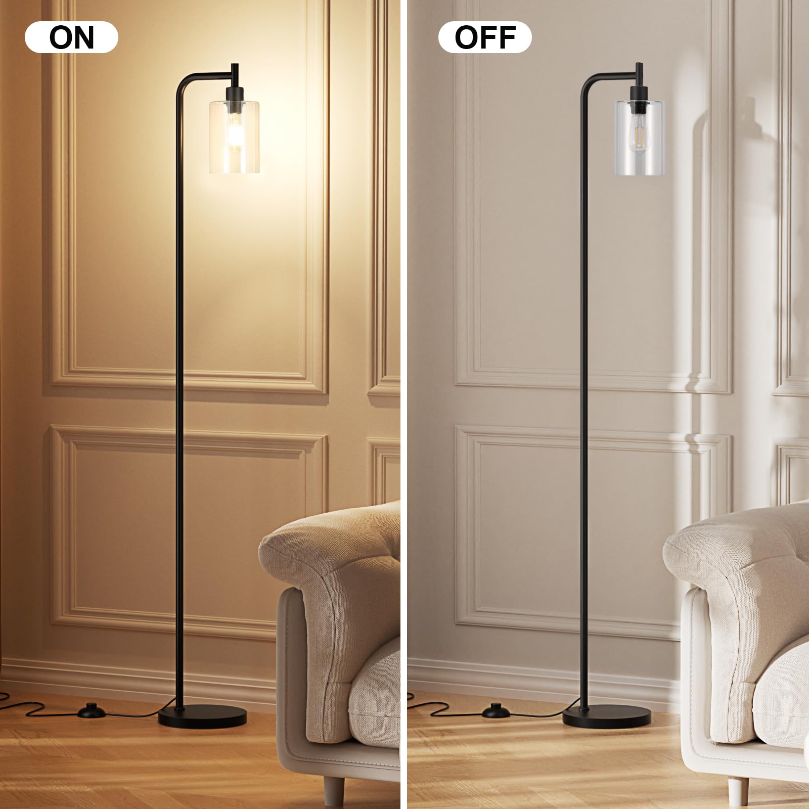 Ziisee industrial floor lamp replaceable LED bulb and warm light