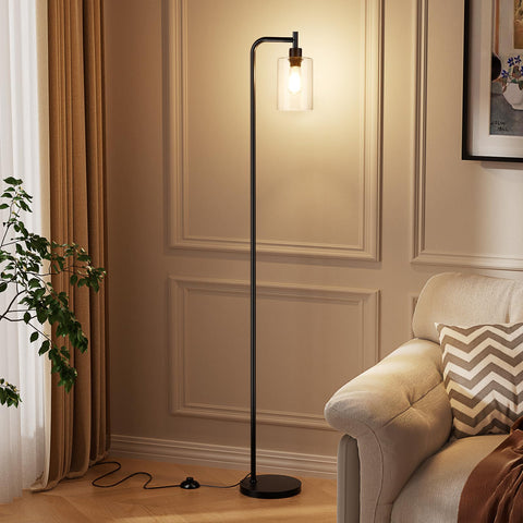 Ziisee industrial floor lamp in living room setting