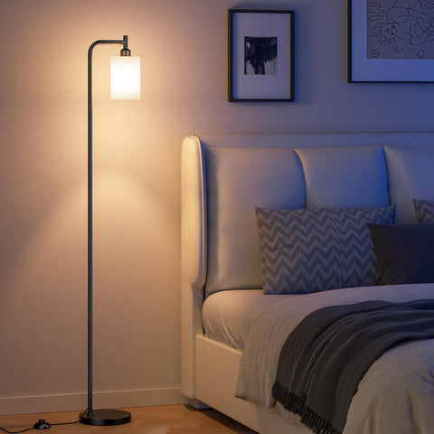 Ziisee white glass shade adds modern decor appeal