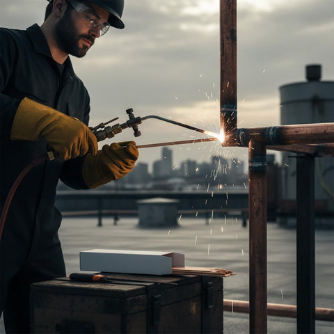 ZILAMGOO phos-copper mix ensures smooth flow during brazing under typical shop conditions.
