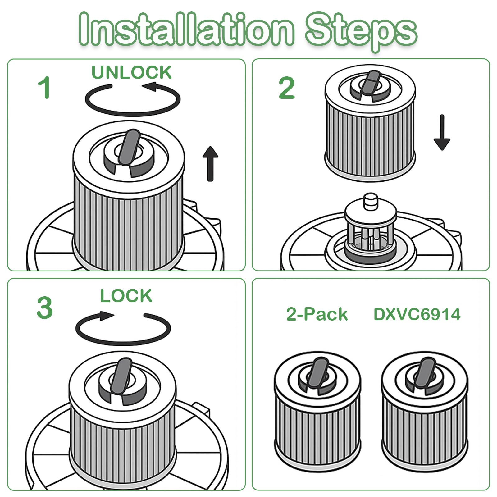 ZILAMGOO two-pack replacement for ongoing cleanup reliability