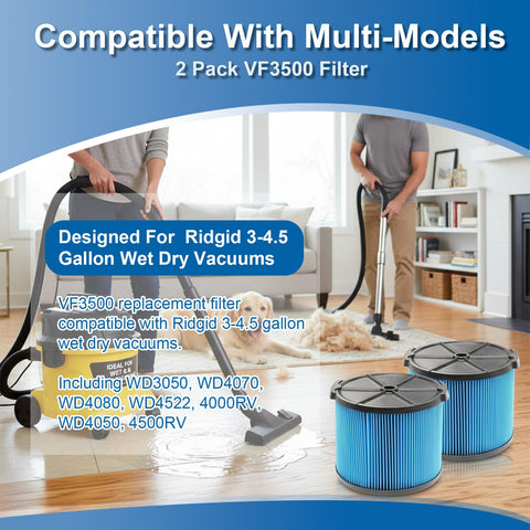 ZILAMGOO VF3500 filter for WD4070 delivers strong suction and easy replacement