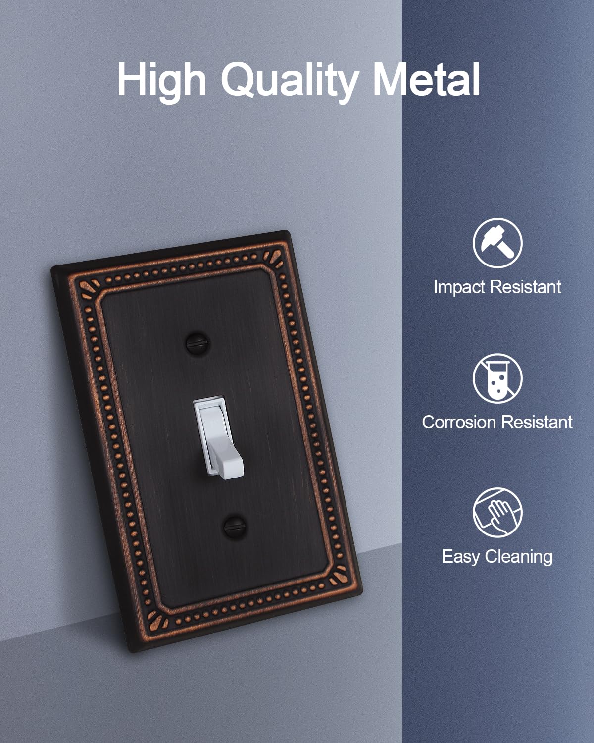 ZILLSEA 4-pack wall plates with screws simplifies quick upgrades