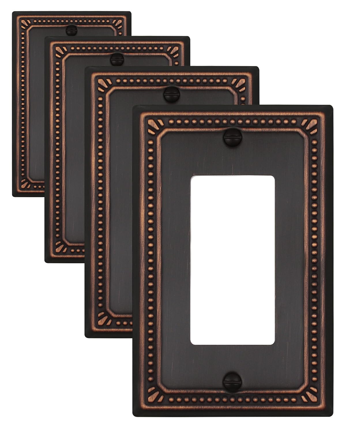 ZILLSEA aged bronze wall plate with pearl design for elegant decor