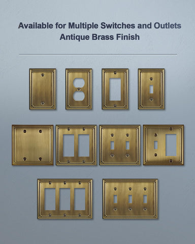 ZILLSEA antique brass pearl wall plate blends with many styles.