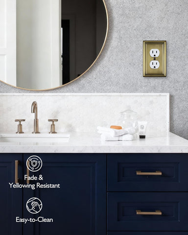 ZILLSEA antique brass finish detail – vintage charm for décor.