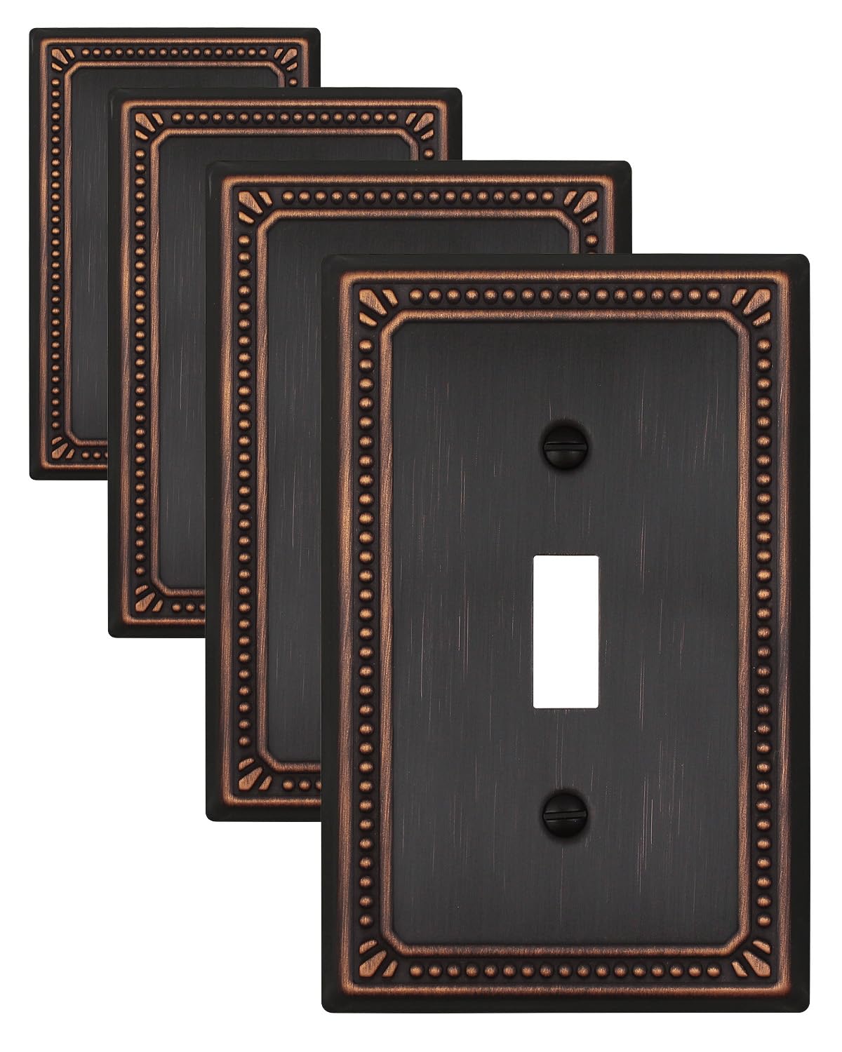 ZILLSEA decorative pearl wall plate with aged bronze finish enhances room decor