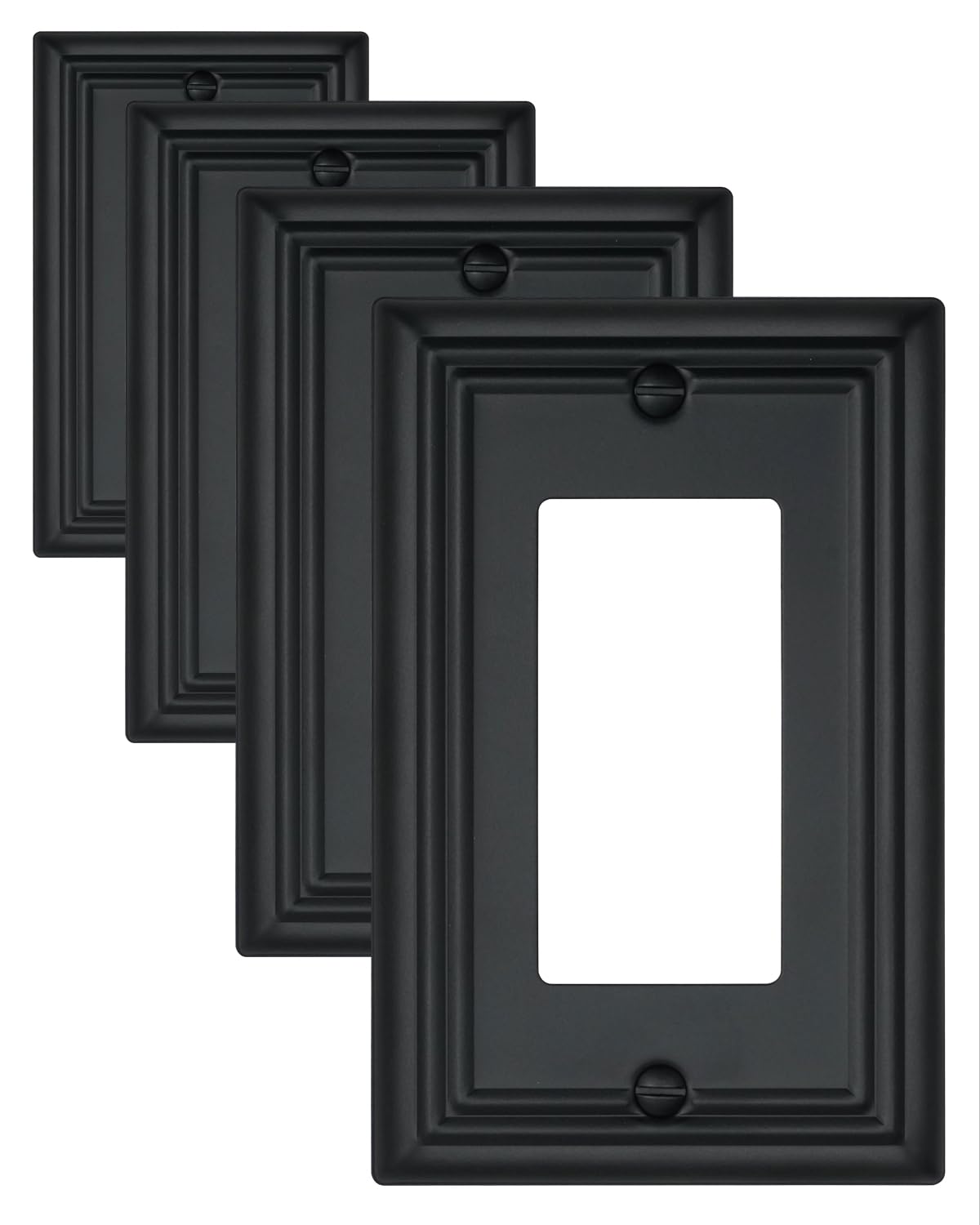 ZILLSEA decorator wall plate front view for a modern look