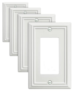 ZILLSEA decorator wall plate for receptacle offers subtle elegance and easy refresh.