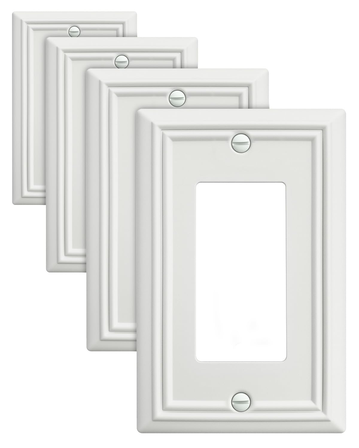 ZILLSEA decorator wall plate for receptacle offers subtle elegance and easy refresh.