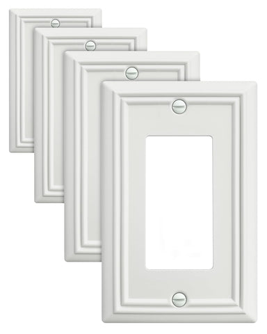 ZILLSEA decorator wall plate for receptacle offers subtle elegance and easy refresh.
