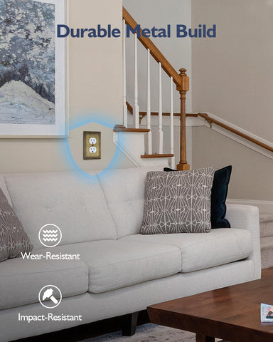 ZILLSEA midsize wall plate measures 3.15 x 4.88 inches