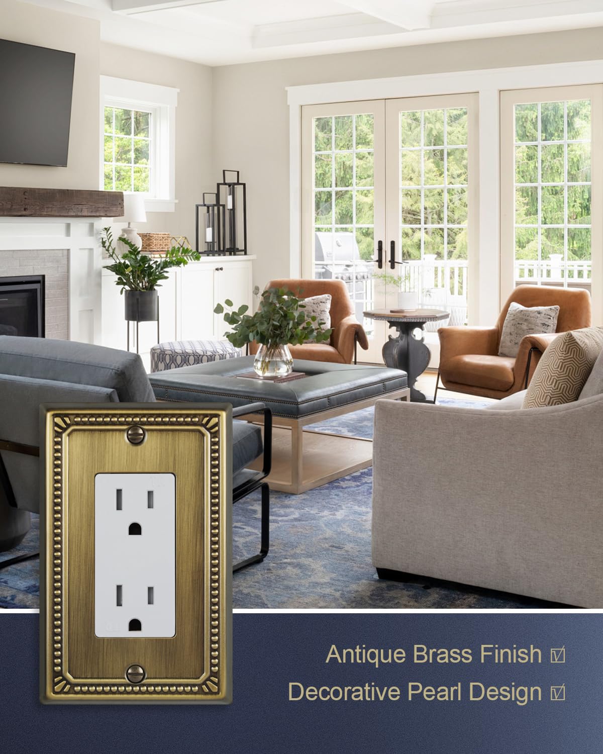 ZILLSEA durable metal wall plate construction resists rust and wear.