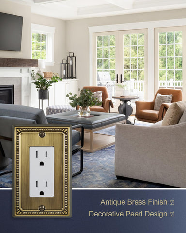 ZILLSEA durable metal wall plate construction resists rust and wear.