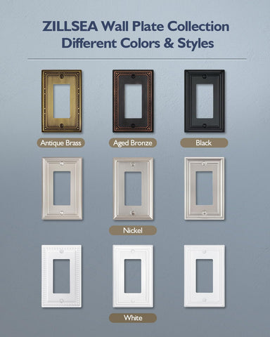 ZILLSEA midsize wall plates fit standard configurations for fast upgrades.