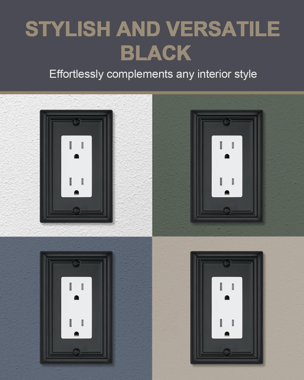 ZILLSEA metal outlet cover midsize protects outlets with style
