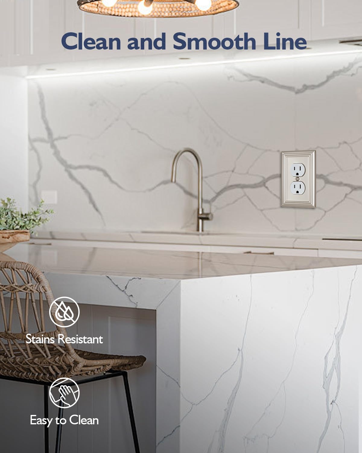 Sturdy metal construction delivers a premium feel beyond plastic covers.