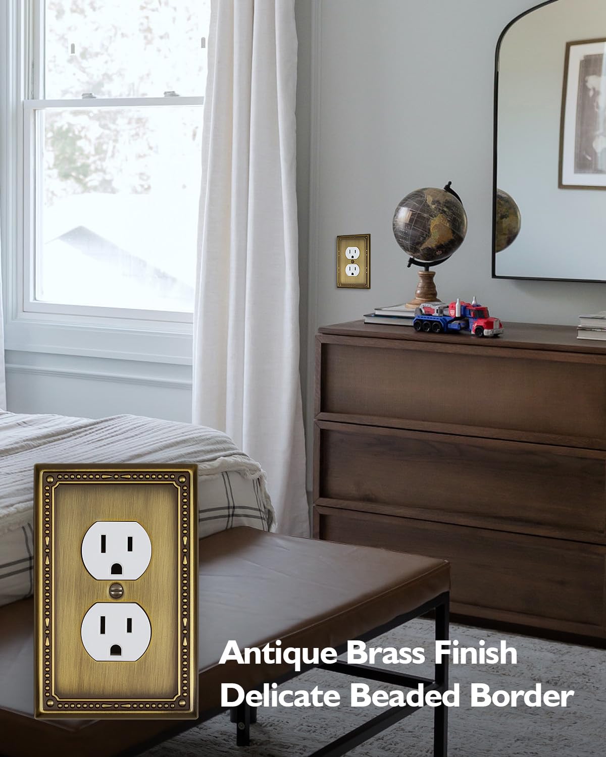ZILLSEA metal wall plate with screws included for quick upgrade
