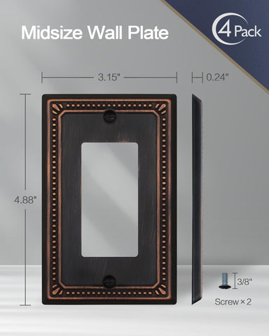ZILLSEA midsize switch plate for easy screwdriver installation