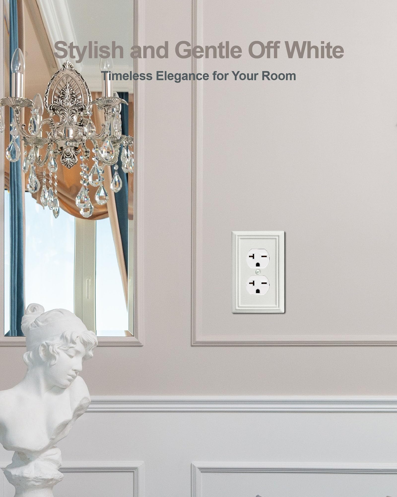 ZILLSEA outlet cover shows included screws for easy replacement installation.