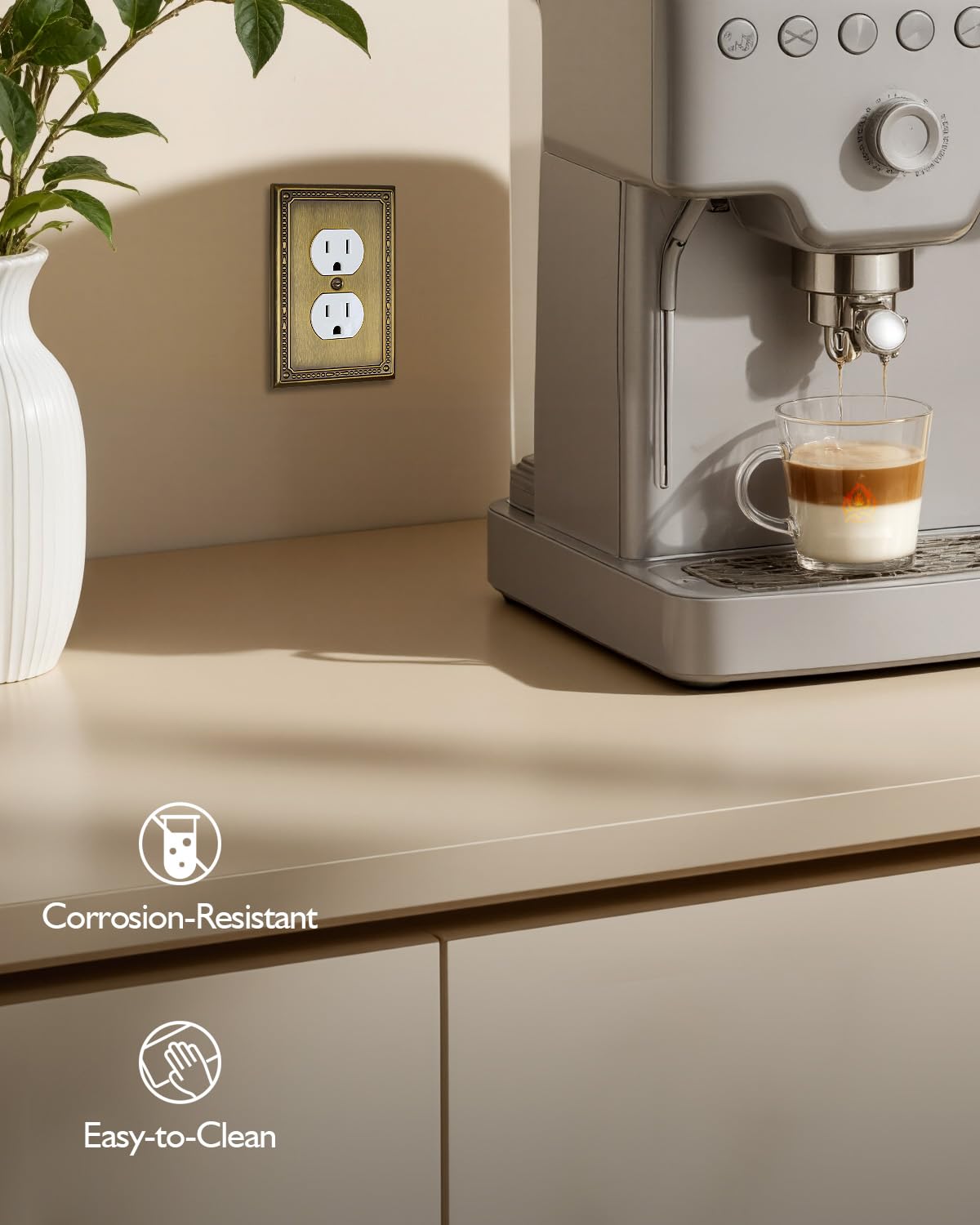ZILLSEA versatile wall plate fits dimmers, toggles, and outlets