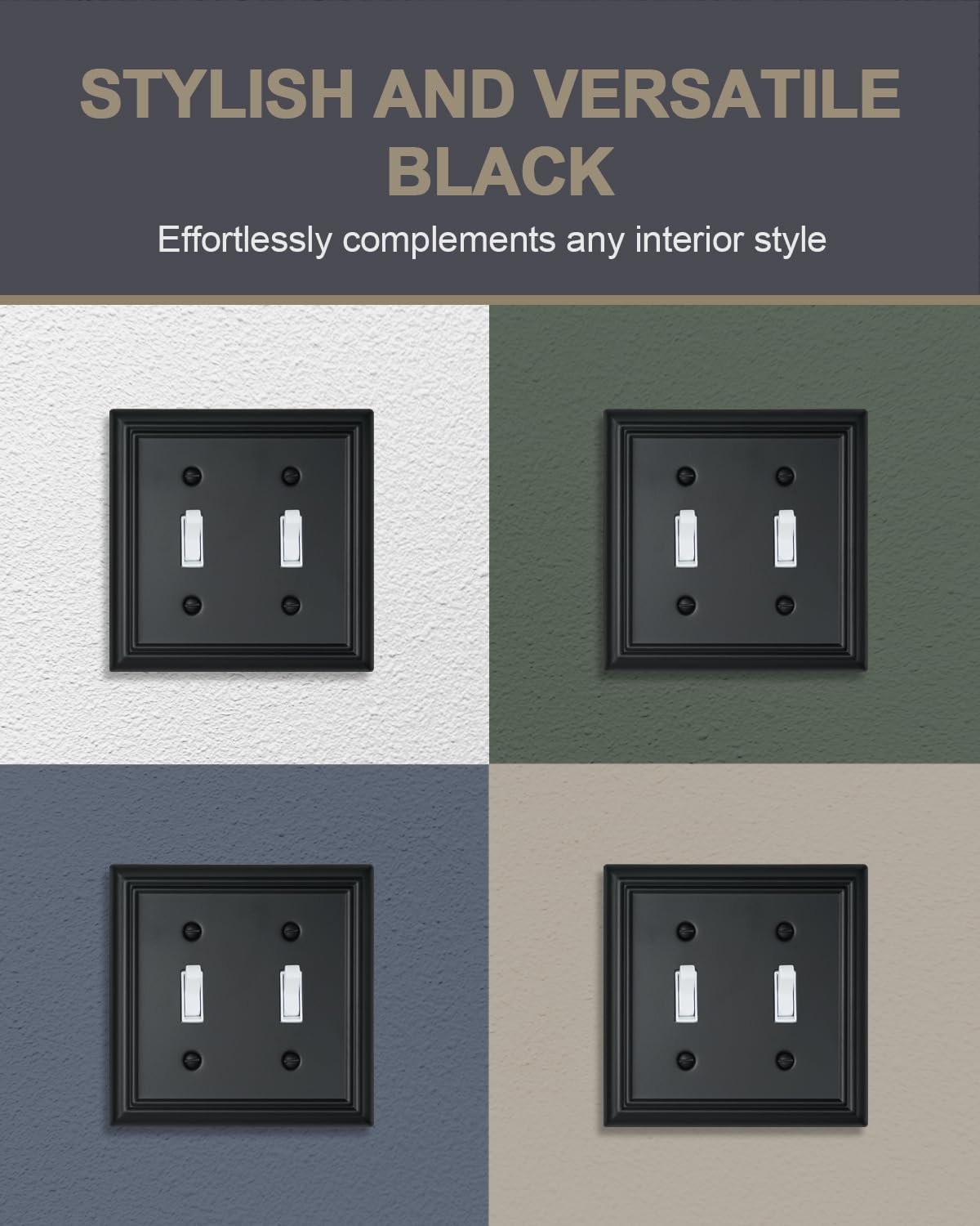 ZILLSEA wall plate screws included ensures quick, clean installation